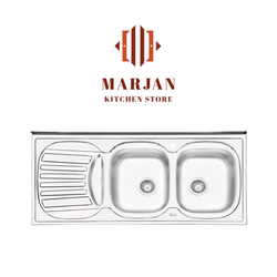 سینک ایلیا استیل نیمه فانتزی مدل 3510 روکار