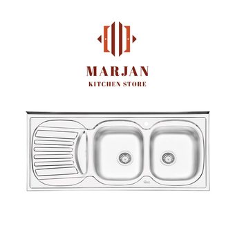 سینک ایلیا استیل نیمه فانتزی مدل 3510 روکار