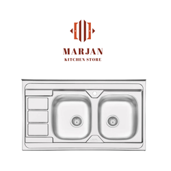 سینک ایلیا استیل نیمه فانتزی مدل 3051 روکار