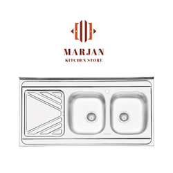 سینک ایلیا استیل نیمه فانتزی مدل 3028 روکار