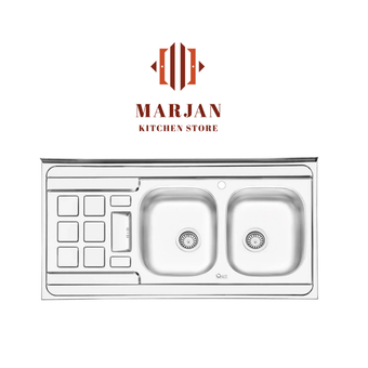 سینک ایلیا استیل نیمه فانتزی مدل 3021 روکار