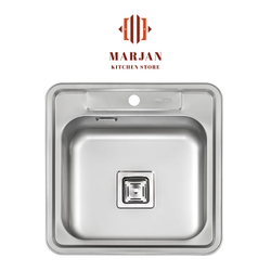 سینک ایلیا استیل نیمه فانتزی مدل 4061 توکار