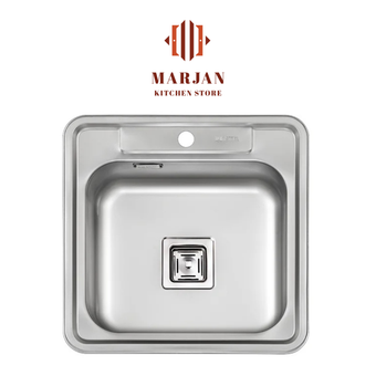 سینک ایلیا استیل نیمه فانتزی مدل 4061 توکار