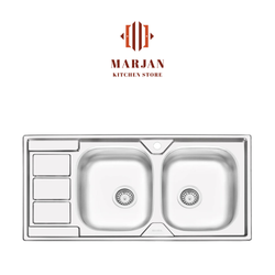 سینک ایلیا استیل نیمه فانتزی مدل 4051 توکار