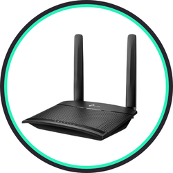 مودم روتر 4G LTE بی سیم TP-Link 300Mbps مدل TL-MR100- مشکی (...