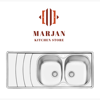 سینک ایلیا استیل فانتزی مدل 2044 توکار