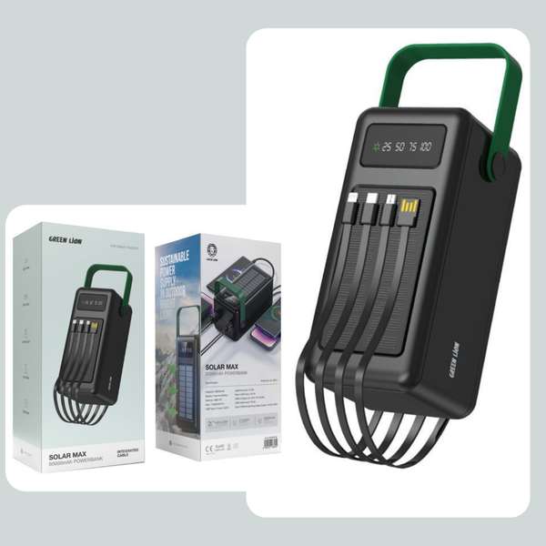 پاوربانک خورشیدی 80هزار Green Lion مدل Solar Max