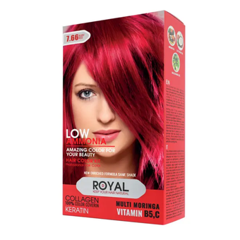 کیت رنگ مو قرمز یاقوتی رویال کد 7.66