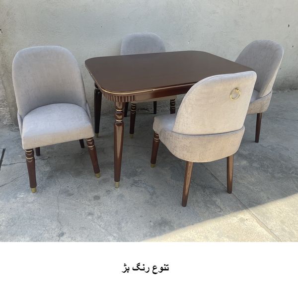 میز و صندلی ناهارخوری 4 نفره گالری چوب آشنایی مدل 867