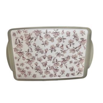 سینی دسته‌دار انگلیش هوم مدل Magnolia سایز 34x24 سانتی متر