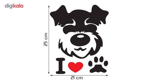 برچسب دکوگراف مدل Dog کد 109 مجموعه ی دو عددی
