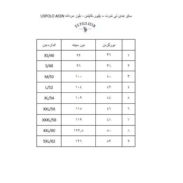 کاپشن ورزشی مردانه یو اس پولو مدل USP 7000