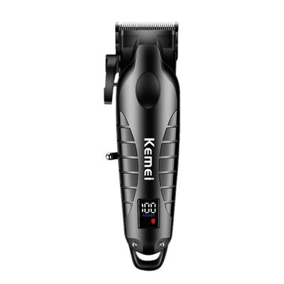 ماشین اصلاح موی سر و صورت کیمی KM-2290 | کلیپر حرفه‌ای شارژی با نمایشگر LED
