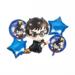 بادکنک فویلی مدل هری پاتر کد HarryPotter5pcB1 مجموعه 5 عددی