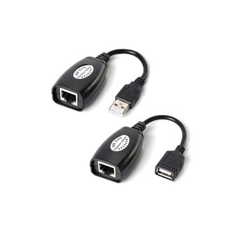 افزایش طول USB 2.0 بر روی کابل شبکه تا 50 متر وی نت مدل V-EXUSB050