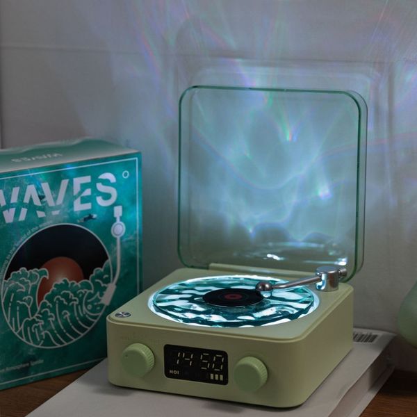 اسپیکر بلوتوثی قابل حمل طرح گرامافونی مدل waves
