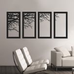 استیکر دیواری طرح شاخه مجموعه 4 عددی