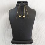 گوشواره زنانه مدل بخیه طرح ستاره کد sta113