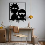 استیکر مدل چوبی طرج ریک و مورتی