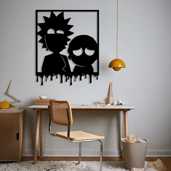 استیکر مدل چوبی طرج ریک و مورتی