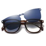    فریم عینک طبی مدل CG7202C648-P137 Polarized Double Switch به همراه کاور آفتابی