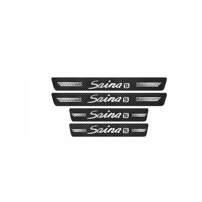 برچسب پارکابی خودرو ایلیدن طرح کربن مدل B0058 مناسب برای ساینا اس بسته 4 عددی