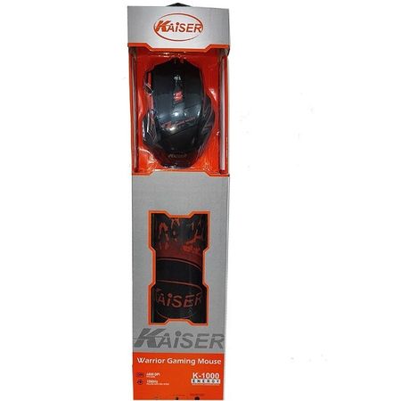 Mouse Gaming Kaiser K-1000 + Pad Mouse