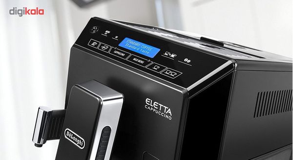 اسپرسو ساز خانگی 2 لیتری دلونگی مدل ELETTA ECAM44.660B، تمام اتوماتیک با مصرف دانه قهوه، مناسب تهیه اسپرسو، کافه لاته، کاپوچینو،