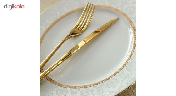 سرویس غذاخوری 28 پارچه چینی زرین ایران سری ایتالیا اف مدل هدیه درجه عالی