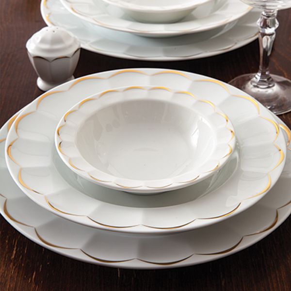 سرویس غذاخوری 29 پارچه چینی زرین ایران سری نئو کلاسیک مدل نارسیس درجه عالی