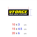 برچسب چاپی برش خورده مدل VFORCE کد 0134