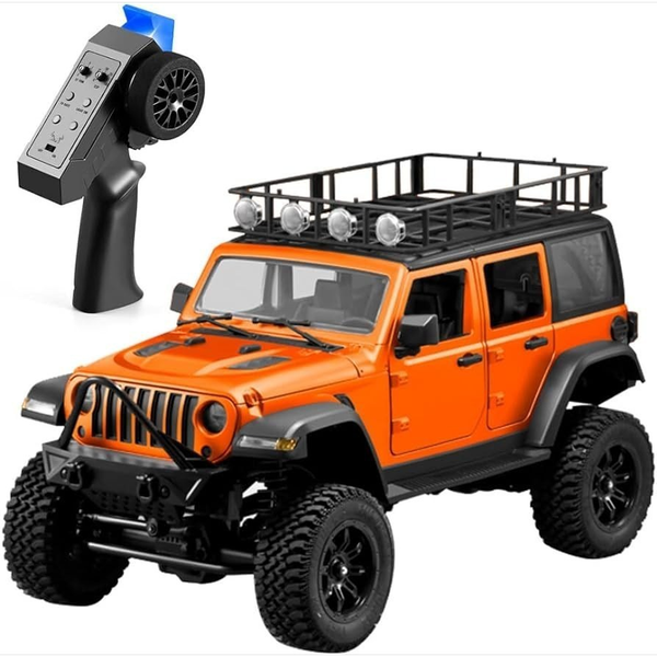 ماشین کنترلی صخره نورد جیپ MN MODELS MN128 JEEP - نارنجی