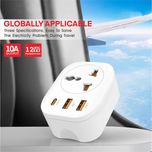 تبدیل دیواری و شارژر ارلدام مدل 4IN1 POWER SOCKET