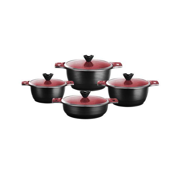 سرویس قابلمه و تابه گرانیتی 8 پارچه کاندید مدل اوربیت