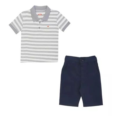 ست پولوشرت و شلوارک پسرانه مدل MDSS-CG4151