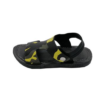 صندل پسرانه مدل ارتشی رنگ زرد