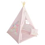 چادر بازی کودک مدل سرخپوستی طرح تکشاخ کد PT513