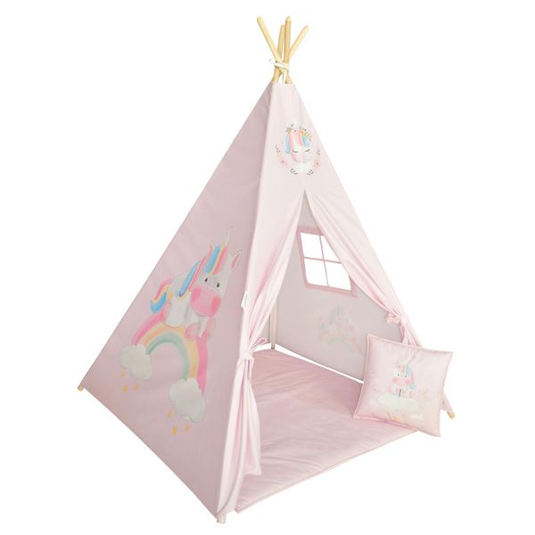 چادر بازی کودک مدل سرخپوستی طرح تکشاخ کد PT513