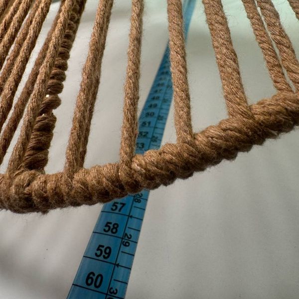 لوستر بافتنی مدل دفرمه مکرومه کد 60