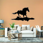 استیکر مدل چوبی طرح اسب کد S64