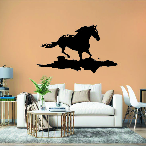 استیکر مدل چوبی طرح اسب کد S64