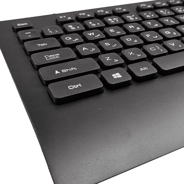 کیبورد تسکو مدل TK 8027 با حروف فارسی، سوییچ ممبران، Full-Size