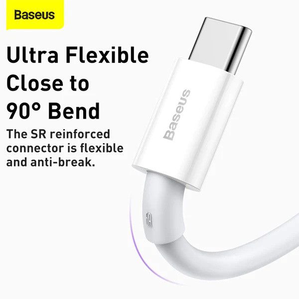 کابل USB به USB-C باسئوس مدل Superior Series Fast Charging (6A 66W) طول 1 متر