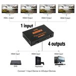 اسپلیتر 1 به 4 HDMI مدل UHD-HTS 4K
