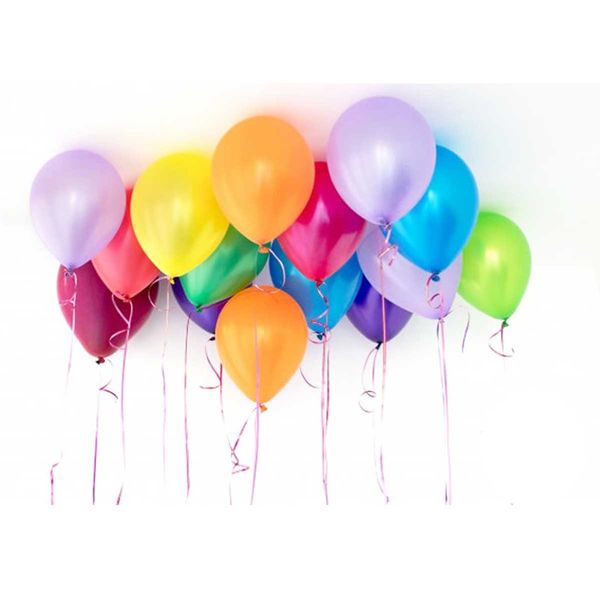 بادکنک طرح رنگی مجموعه 10 عددی