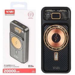 پاور بانک 20 هزار 22.5 وات فست شارژ همراه با شارژ وایرلس وابی Vabi P5
