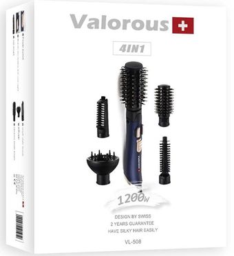 سشوار چرخشی 5 سر برند Valorous، مدل VL-508، 1200 وات