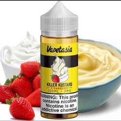 جویس 100 میل Vapetasia strawberry Custard
