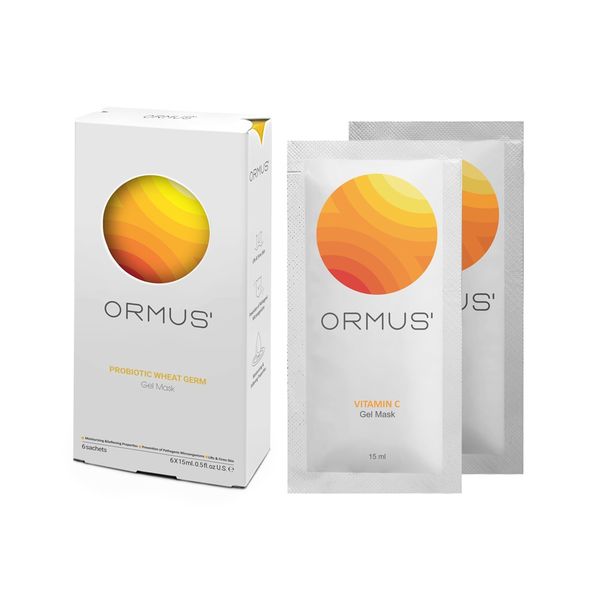 ژل ماسک صورت اورموس مدل ویتامین C حجم 15 میلی لیتر بسته 6 عددی