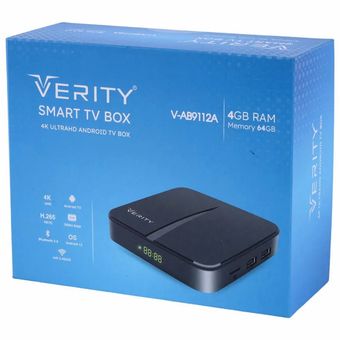 اندروید باکس وریتی Verity V-AB9112A 4K + ریموت کنترل